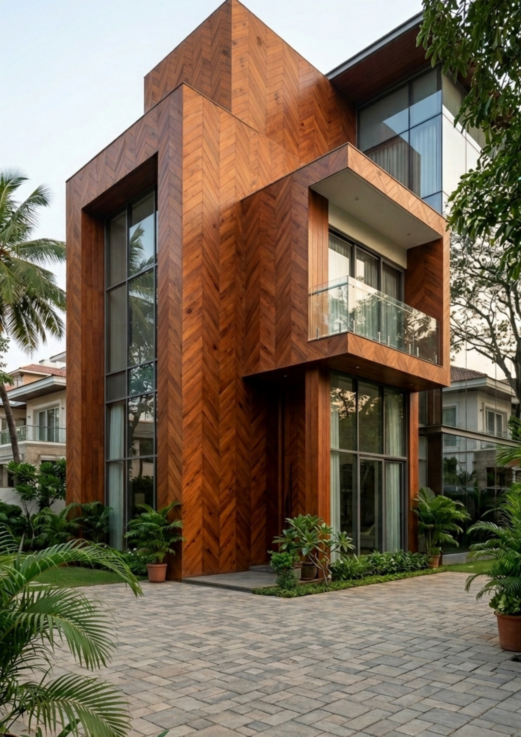 Completed HPL cladding project shared by a customer
